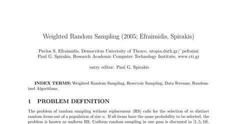 Toradh íomhá ar PDF for Complete Random Sampling