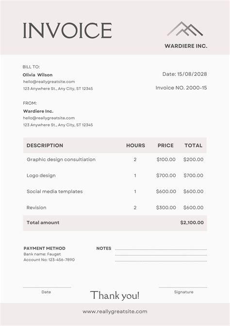 Toradh íomhá ar Invoice Simple Demo