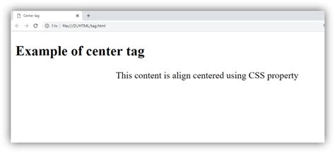 Image result for Center Tag in HTML