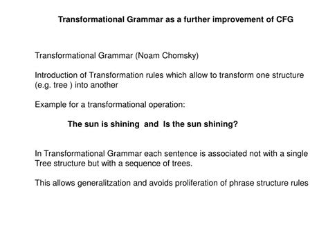 Image result for Generative Grammar Examples