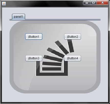 Toradh íomhá ar Swing Java Tabbed Pane Non-Basic