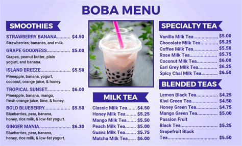 Image result for Boba Screen Menu