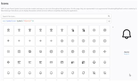 WPF Based UI Samples に対する画像結果