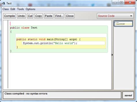 Toradh íomhá ar Simple Java Program in BlueJ