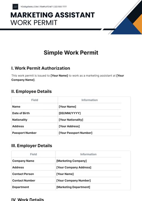 Image result for Simple Work Permit