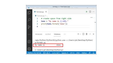 Toradh íomhá ar Python-Format Characters List