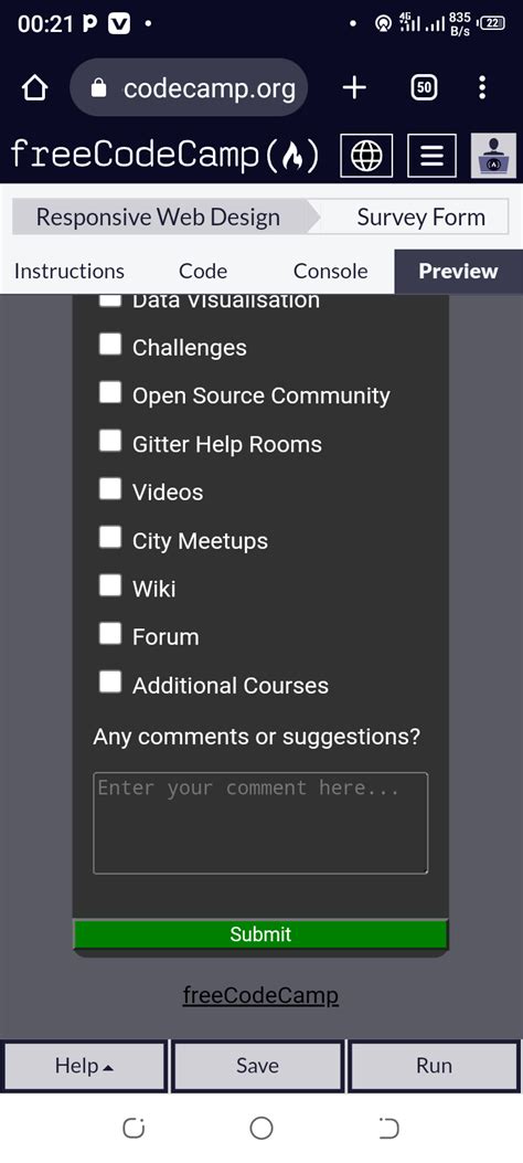 Image result for Freecodecamp Survey Form