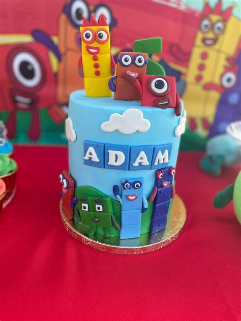 Toradh íomhá ar Number Block Cake Topper