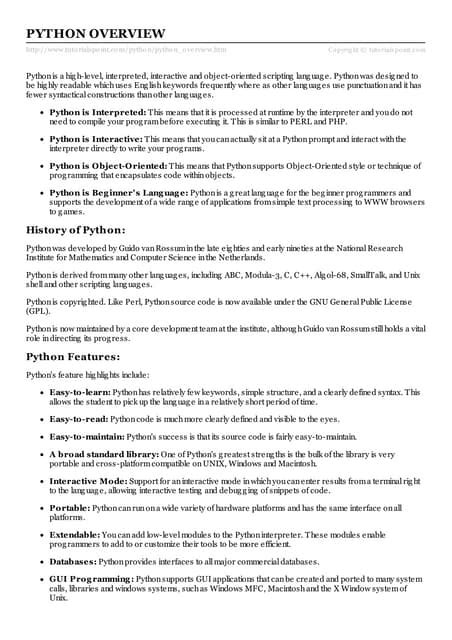 Image result for An Overview of Textual Programming Language Pyton