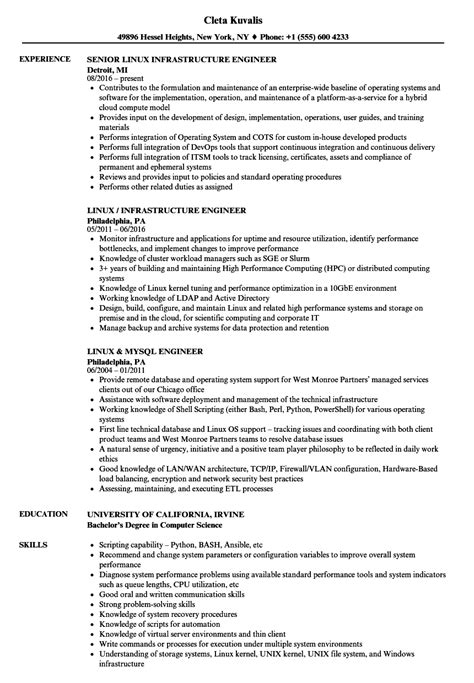 Image result for Linux Resume Sample