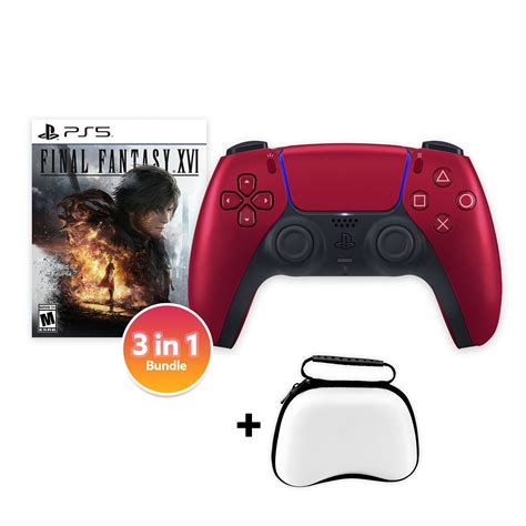 PlayStation 5 DualSense Controller Volcanic Red with Final Fantasy XVI ...