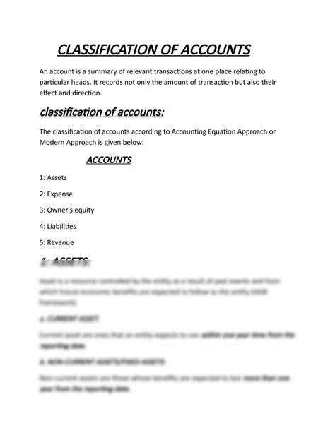 Image result for Classifying Accounts Worksheet