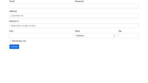 Image result for Bootstrap Address Form