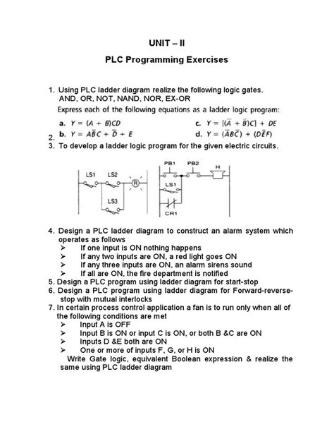 Image result for plc Programming Exercises