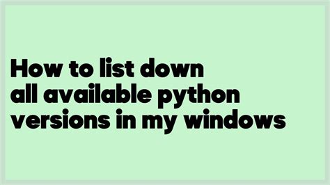 Image result for List Down Python Versions