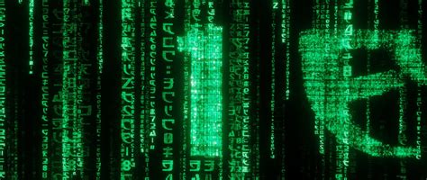 Toradh íomhá ar Close Up Matrix Code Screen