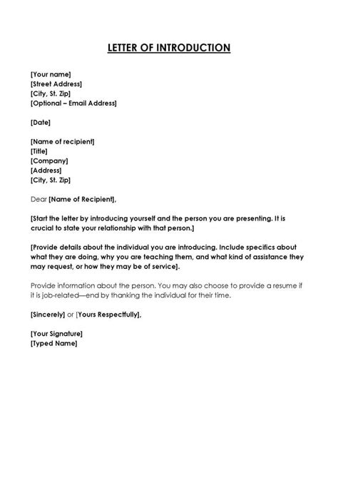 Image result for Example of a Letter Introduction