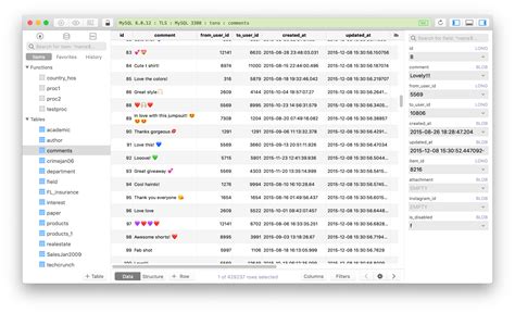 Toradh íomhá ar Free MySQL Database Client