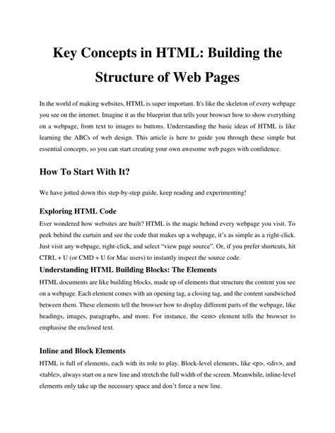 Image result for Key Points of HTML