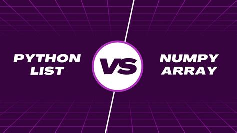 Image result for Numpy Array vs List