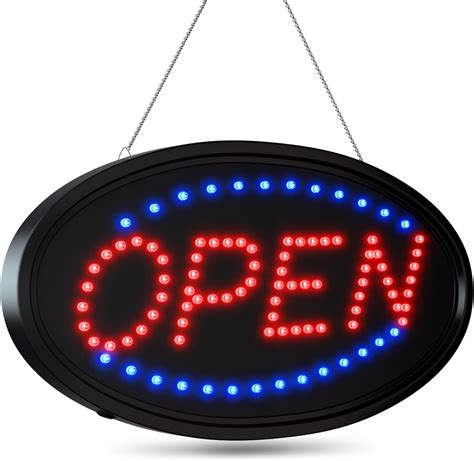 LED White Bulb Open Sign に対する画像結果