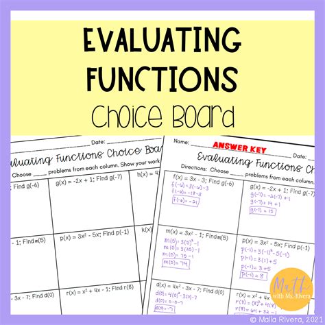 Image result for Evaluating Functions Printable Worksheet