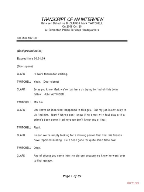 Image result for Transcript Interview in TV Shows