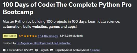 100 Days of Code the Complete Python Pro に対する画像結果