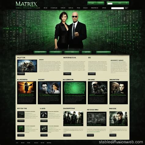 Matrix Website HTML に対する画像結果