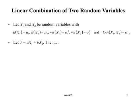 Image result for Variance of Linear Combination