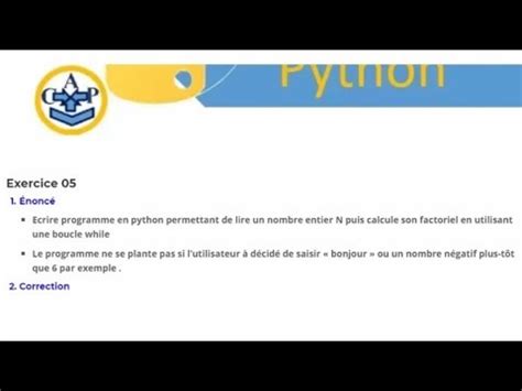 Toradh íomhá ar Factorielle Python