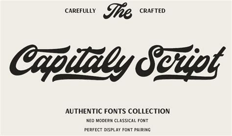 Cursive Fonts Capital