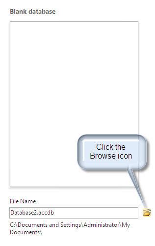 Image result for MS Access File Path Name