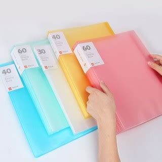 🇸🇬 [20/30/40/60 pockets] A4 Clear Pocket Plastic File Folder | Shopee ...