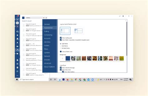 Image result for Customize Email Client for Windows 10