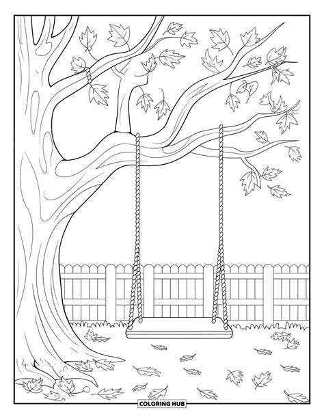 Image result for Fall Tree Coloring