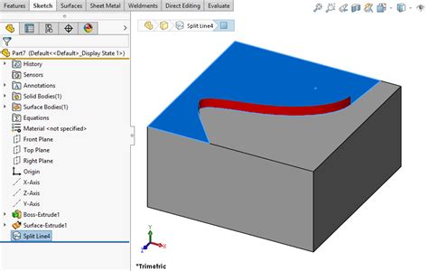 Toradh íomhá ar SolidWorks Fixture Split