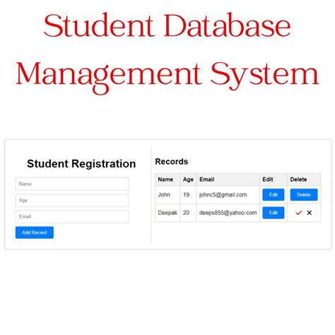 Image result for Student Information System Style Image HTML and CSS