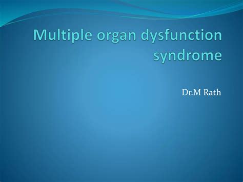 Image result for Multiple Organ Dysfunction Syndrome