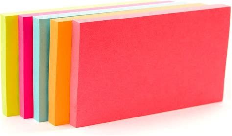 Post-it Notes Neon Colors 3 x 5 in (76 x 127 mm) 655-5PK | Assorted ...