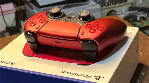 Unboxing: PS5 DualSense Controller Volcanic Red color - YouTube