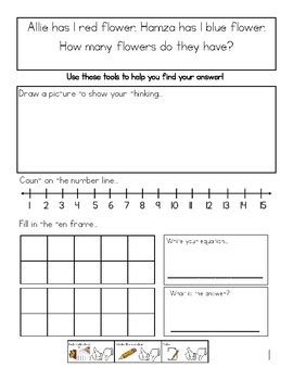 Image result for Math Story Problem Template