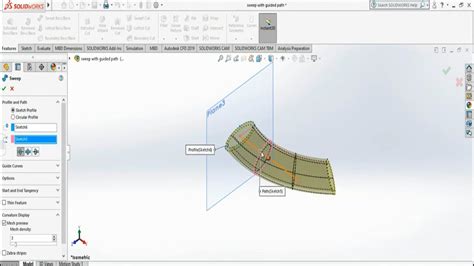 Image result for SolidWorks Sweep