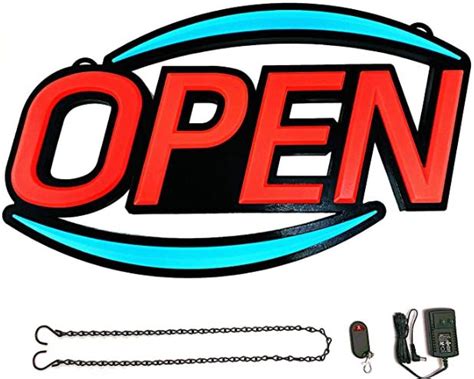 LED White Bulb Open Sign に対する画像結果