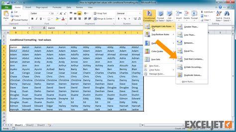 Image result for Conditional Formatting for Text in Excel