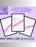 Toradh íomhá ar Distributive Property Study Guide