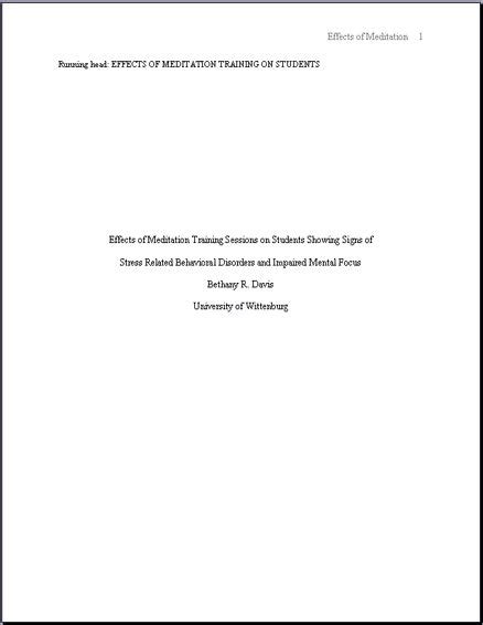 Image result for APA 6th Edition Research Paper Example