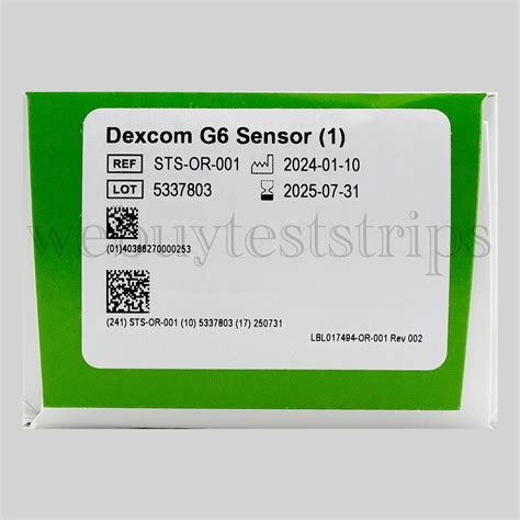 Image result for Dexcom G6 Sensor Box