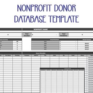 Toradh íomhá ar Sample Database Management Plan for Non Profits