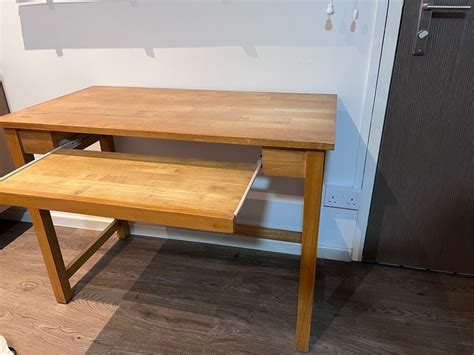 Image result for Solid Wood Computer Desk